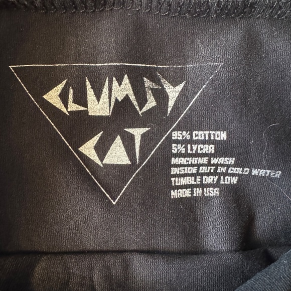 Clumsy Cat Women's Novelty Pizza Slice Print Pull On Mini Skirt Black Small - Picture 3 of 9